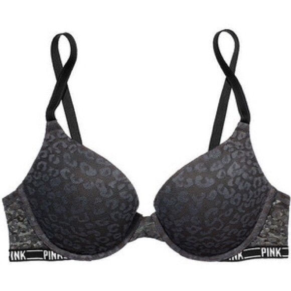 PINK Victoria's Secret Other - Victoria’s Secret PINK Leopard Lace Push Up Bra